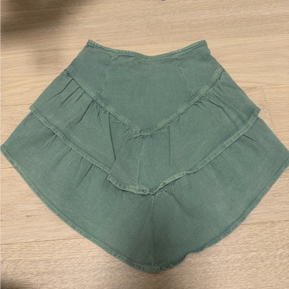 MOTHER Ruffle Mini Skirt - Picture 3 of 6